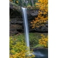 thumbnail image 2 of Jaynes Gallery 13x18 Gold Ornate Wood Framed with Double Matting Museum Art Print Titled - USA-Oregon-Silver Falls State Park Tall waterfall and forest in autumn, 2 of 4