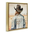 thumbnail image 3 of Stupell Industries Glam Glam Desert Cowgirl Gold Floating Frame Canvas Art, 25 x 25, by Amanda Greenwood, 3 of 8