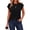 Black, variant on Women's Cap Sleeve T Shirts Casual Cotton Loose Fit Crew Neck Summer Tee Basic Tops for Women
