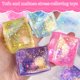 thumbnail image 2 of 4 Pack Glitter Ice Cubes,Soft Cube Sensory SquishyFidget Toys,Ice Cube SquishyMalt Sugar Stress Balls,Slow Rise Stress Cubes for Adults,Square Squeeze StressBalls for Anxiety StressRelief,PartyFavors, 2 of 7