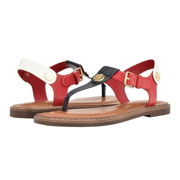 Sandalia Tommy Hilfiger Bennia para mujer, color rojo, talla 6.5