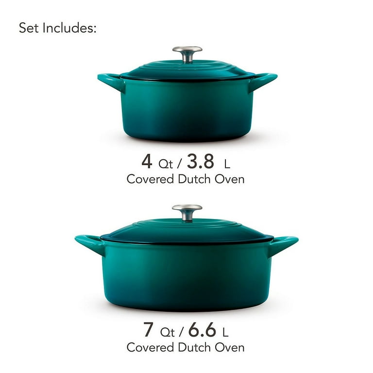 Tramontina Gourmet 6.5 qt. Round Enameled Cast Iron Dutch Oven in Gradated  Red with Lid 80131/048DS - The Home Depot