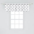 thumbnail image 2 of Ambesonne Mouse Valance Pack of 2, Rodents and Mini Hearts, 54"X18", Dimgray and White, 2 of 4