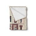 thumbnail image 2 of Saying Soft Flannel Fleece Throw Blanket, Patchwork Style Composition with Letters on Retro Polka Dots Buttons Print, Cozy Plush for Indoor and Outdoor Use, 50" x 60", Multicolor, by Ambesonne, 2 of 5