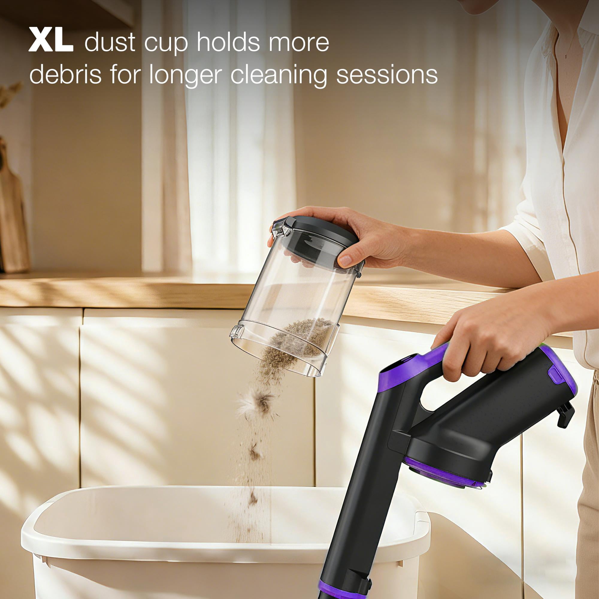 Maircle Cordless Vacuum Cleaner, 40Kpa Powerful Suction Stick Vacuum with LED Display for Home Carpet Hard Floor Pet Hair
