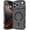 Black, variant on Bling Glitter Wavy Frame Camera Protect Magnetic Phone Case for iPhone, Compatible with  (Clear,iPhone 17)
