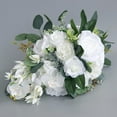 thumbnail image 2 of Boda Novia Nupcial Cascada Ramo de Artificial , Blanco, 2 of 9
