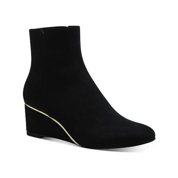 Alfani Womens Bea Faux Suede Chelsea Wedge Boots