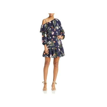 - Parker Womens Clarisse Silk Floral Print Cocktail Dress