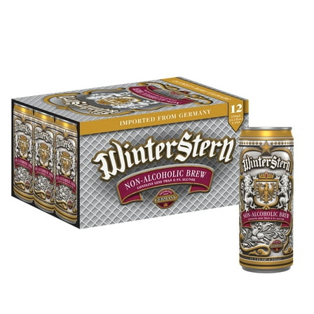 Winterstern Non-Alcoholic Brew, 11.2 Fl Oz - Imported from Germany - (Pack of 12)