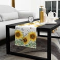 thumbnail image 5 of Sunflower Cotton Linen Small Table Runner 13 x 48 inch Yellow Floral Summer Botanical Non-slip Rectangular Dining Table Decor for Wedding Party Holiday Dinner, 5 of 8