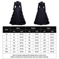 thumbnail image 2 of Vestidos de Fiesta Elegantes vintage negro con cuello vuelto traje informal de vacaciones para mujer Ygjytge Negro T XXL para Mujer, 2 of 6
