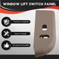 thumbnail image 4 of For Ford Passenger Side Window Lock Lift Switch Trim Cover LHD Beige, 4 of 5