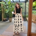 thumbnail image 3 of HAJWOH Summer Church Dresses for Women 2026 S Elegantes Flowy Sleeveless Maxi Dresses Casual Church Dresses Trendy Cotton Dresses with Belt Beige S, 3 of 5