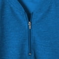 thumbnail image 4 of AHTJRT Men's Casual V-Neck Short Sleeve Zipper Workout Gym Athletic Summer Basic Tee Shirts Outfit Tops Tees Clothes Blue 3XL, 4 of 9