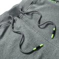 thumbnail image 2 of ZHAOCHENG Pantalones cortos deportivos casuales para hombre con cintura elástica y bolsillos con cremallera, talla XXXXL, color negro, 2 of 5