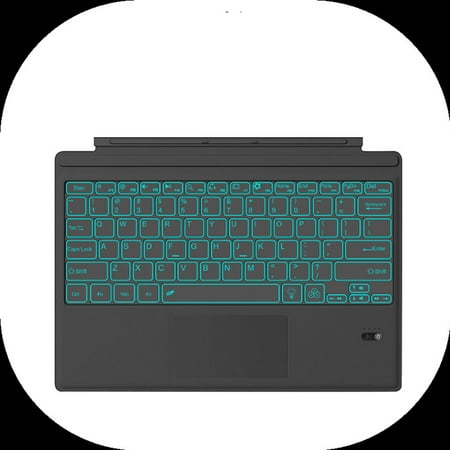 Ultra-Slim Backlit Bluetooth Wireless Keyboard - Compatible with Microsoft Surface Pro 3/4/5/6/7 (Backlit Black)