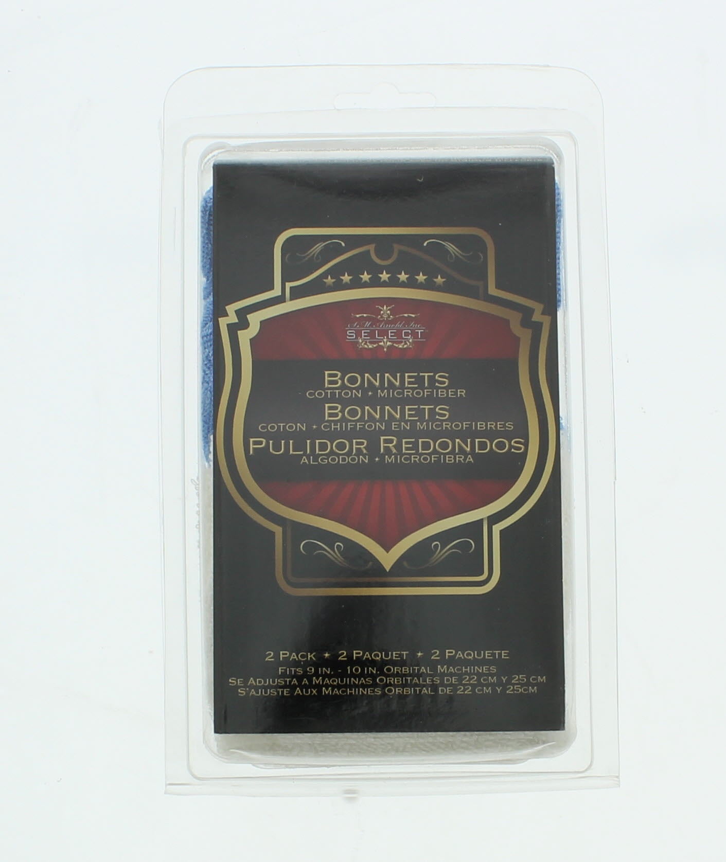 SM Arnold Terry Microfiber Single Bonnet for 10/" Orbital Car Waxing /& Polishing