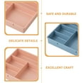 thumbnail image 3 of FESTFENDS Organising Boxes Rectangular Compartment Design Pink 4Pcs 7.9X6.1X1.2In, 3 of 6