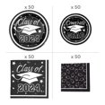 thumbnail image 3 of Fun Express Black 2024 Graduation Disposable Tableware Kit for 50 Guests - Bulk 467 Pc, 3 of 4