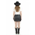 thumbnail image 3 of Falda de vinipiel con flecos Roman Fashion /Juvenil, 7065 (Negro) negro G, 3 of 3