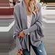thumbnail image 1 of ICHUANYI Clearance Women's Kimono Cable Knitted Slouchy Oversized Wrap Cardigan Sweater(Dark Gray, XL) ICHUANYI WER2023081512484, 1 of 9