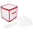 thumbnail image 1 of Boîte de Rangement Transparente en PVC avec Fermeture Éclair, Organisateur de Chaussettes Durable avec Compartiment pour Maison Bureau, 1 of 14