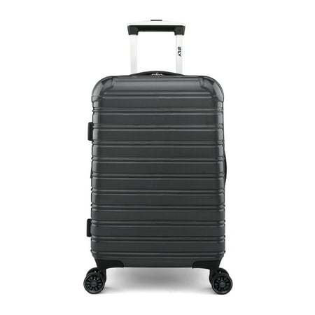 iFLY Fibertech 20" TSA-Approved Carry-On Expandable Hardside Spinner Luggage, Black