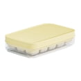 thumbnail image 1 of Bandeja para cubitos de hielo con tapa y recipiente, ahorradora de espacio portátil, máquina de hielo apilable para 15 rejillas amarillas, 1 of 9