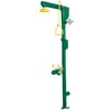 Speakman SE-7000 Heat-Traced Combination Emergency Shower and Eye/Face Wash for Dangerous Worksites, Green/Yellow