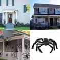 thumbnail image 3 of 2FT Halloween Outdoor Decorations Hairy Plush Large Spider,Scary Giant Spider Fake Large Spider Hairy Spider Props for Halloween Yard Decorations Party Decor, Black, 3 of 8
