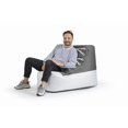 thumbnail image 3 of Fauteuil poire Gouchee Home Chuck Brava – Tissu hydrofuge avec rembourrage en billes de polystyrène, adapté aux adultes et aux adolescents, siège léger et portable pour chambre, dortoir ou salon, 3 of 5