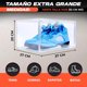 thumbnail image 4 of Playoff Box Set de 4 Cajas Para Zapatos Sneakers 100% Transparentes Apilables Apertura Lateral Magnética Resistente Durable | Organizador de Zapatos | Cajas para Tenis | Transparente, 4 of 9