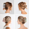 thumbnail image 3 of Vigorpace 12 Pack Medium Hair Claw Clips for Women 3.5" Strong Hold Non-Slip Claw Clips for Thick Thin Hair, 3 of 6