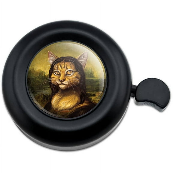Meowna Lisa Mona Cat Leonardo da Vinci Bicycle Handlebar Bike Bell