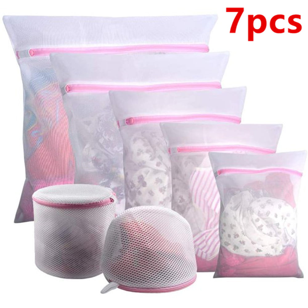Reusable and Durable Laundry Bags with Zips Jackets Socks Pants Sweaters 4PCS Mesh Laundry Bags 2 Sizes-60*60cm/60*50cm Washing Bags for Quilt Cover,T-shirt Large Laundry Bags Dress