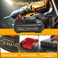 thumbnail image 3 of Baterías de iones de litio para herramientas Bebenrama, paquete de 2 unidades, 12 V, 4 Ah, 3 of 7
