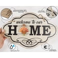 thumbnail image 4 of Inkdotpot Welcome Sign Front Door Decorations Hanging 20 Interchangeable Rustic Wood Seasonal Holiday Ornaments Housewarming Gift, Farmhouse Porch Decor- Wall Hanging 14" Inches, 4 of 6