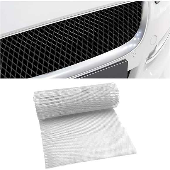 Car Grill Mesh &#xAluminum Alloy Vehicle Insert Grille Grid with xmm Rhombic Hole Automotive Exterior Grill Mesh Assembly for Bumper Hood Vent Universal Fit ()