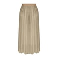 thumbnail image 3 of Ygbgbb Women's 2026 Summer Casual Maxi Skirt High Waisted Boho Flowy A-Line Skirt with Belt Fashion Solid Long Skirt for Beach Party and Everyday Wear Khaki M, 3 of 6