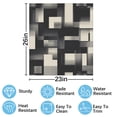 thumbnail image 2 of Abstract geometric grayscale pattern Dishwasher Magnet Cover Decorative Sticker for Home Cabinet Kitchen 23" x26", 2 of 5
