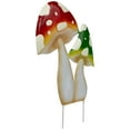 thumbnail image 4 of Northlight Double Mushrooms Outdoor Garden Stake - 16" - Red and Green, 4 of 7