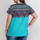 thumbnail image 5 of Camiseta de Manga Corta de Cuello Redondo Impresa Casual de Tamaño Grande Hecha de Cómodo Estante de Imitación para el Uso Diario, Camisetas Cortas para Mujeres, 5 of 8