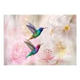 thumbnail image 3 of Tiptophomedecor Animal Wallpaper Wall Mural - Colourful Hummingbirds Pink, 3 of 4