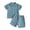 Blue, variant on Akiihool Baby Boy Outfit Toddler Kids Boy Summer Clothes 6 12 18 24 Months 2T 3T 4T Short Sleeves Shirt Tops & Casual Shorts Outfit Set(White,12-18 Months)