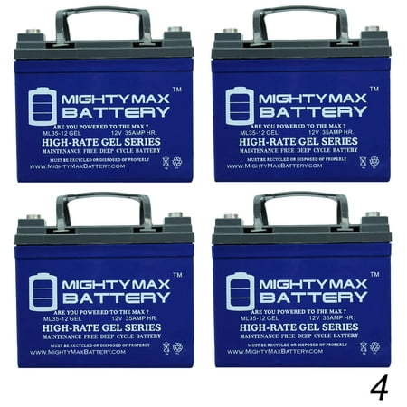12V 35AH GEL Battery Replaces ProRider Electric Golf Trolley - 4