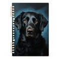 thumbnail image 2 of Dog Black Ring Binder Notebook Journey Note Diary College Ruled Spiral Notebook Study Loose Leaf Paper A5 60 Pages, 2 of 8