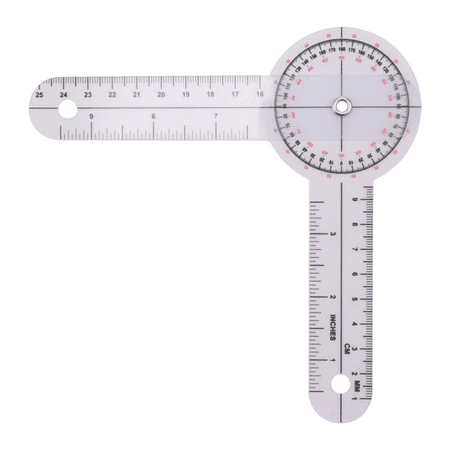 

3-Piece Goniometer 6/8/12 Inch Occupational Therapy Protractor Tool Measuring Angle Ruler 360 Degree Universal