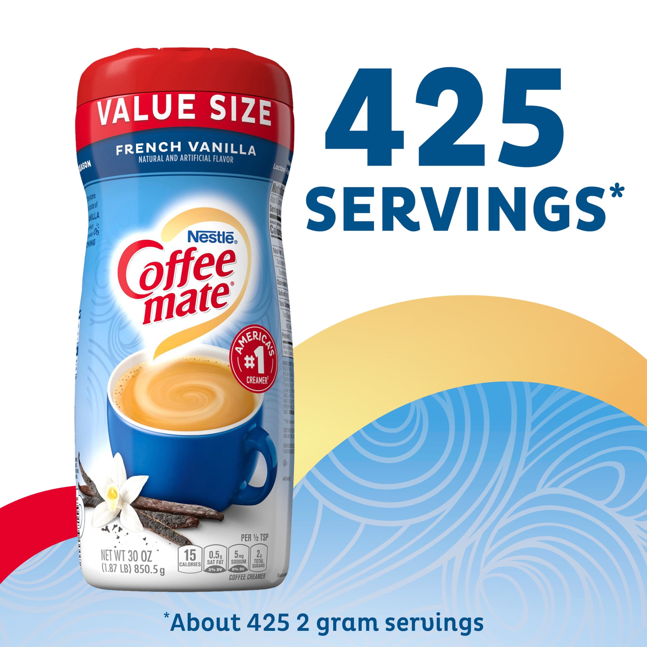Coffee mate French Vanilla Powder Coffee Creamer, 30 oz
