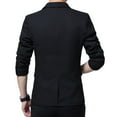 thumbnail image 4 of SWSMCLT Men's Sport Coat Slim Fit Button Warm Long Sleeve Blazer Jacket Fall Office Vintage Thin Sportcoat Black 44, 4 of 4